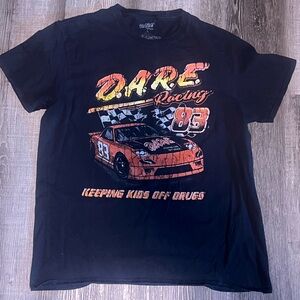 DARE Racing Graphic Tee - Black with Orange Print